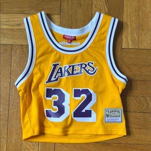 Mitchell & Ness Lakers Crop Jersey